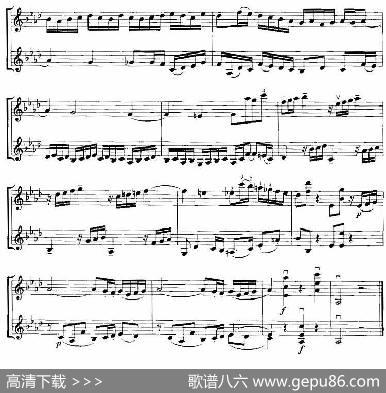 霍曼《小提琴基础教程》选曲：小赋格曲（约·塞·巴赫风格、二重奏）