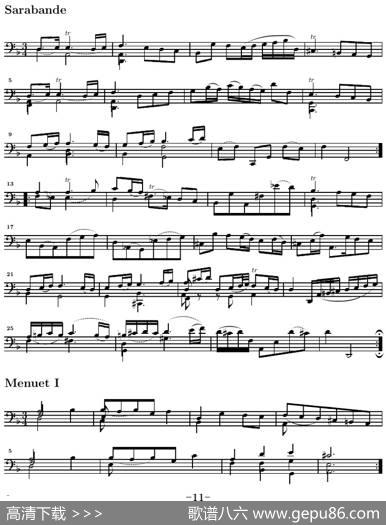 巴赫《大提琴无伴奏六首组曲》：SuiteⅡ|巴赫