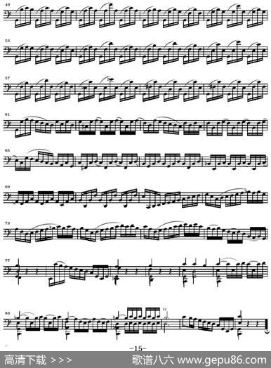 巴赫《大提琴无伴奏六首组曲》：SuiteⅢ|巴赫