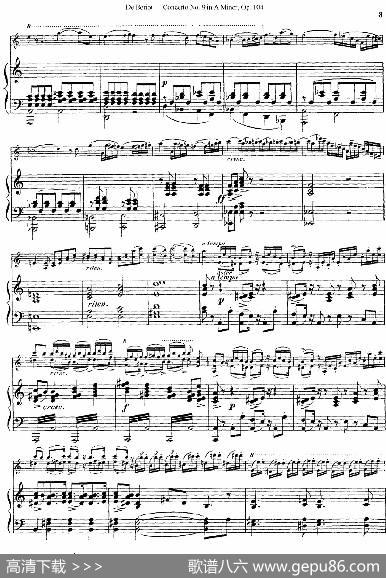 Beriot《ConcertoNo.9inAMinor》Op.104（贝里奥《A小调第九小提琴协奏曲》Op.104、小提琴+钢琴伴奏）|贝里奥