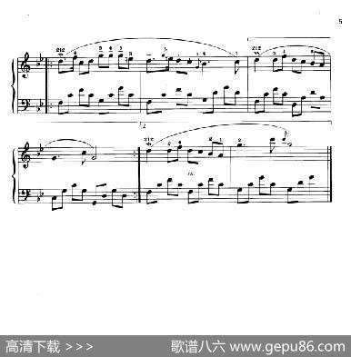 110首中国民歌钢琴小曲集：绣金匾|郏国庆编曲