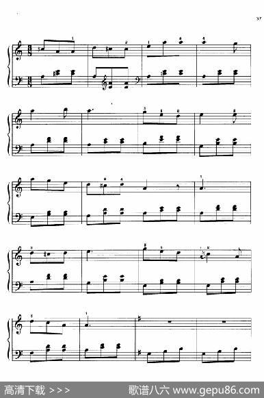 110首中国民歌钢琴小曲集：百宛舞曲|郏国庆编曲