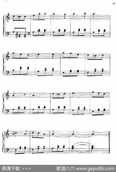 110首中国民歌钢琴小曲集：百宛舞曲|郏国庆编曲