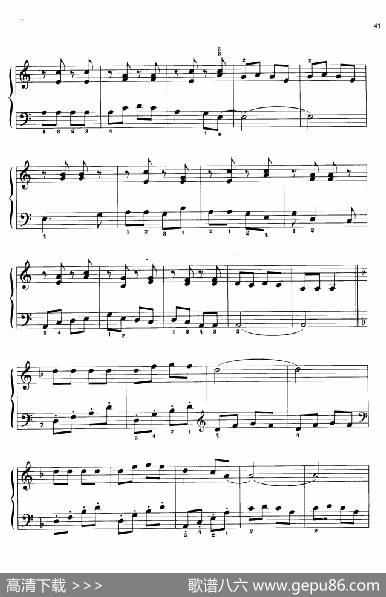 110首中国民歌钢琴小曲集：欢乐舞曲|郏国庆编曲