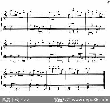 110首中国民歌钢琴小曲集：打南沟岔|郏国庆编曲