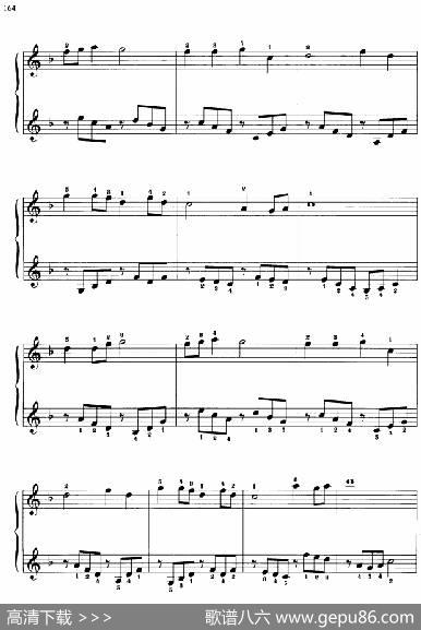 110首中国民歌钢琴小曲集：锄头歌|郏国庆编曲