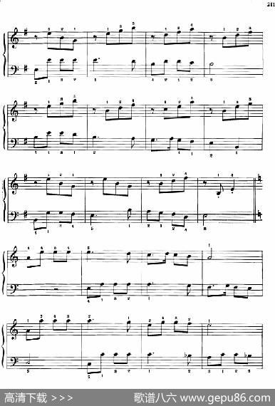 110首中国民歌钢琴小曲集：兰花草|郏国庆编曲