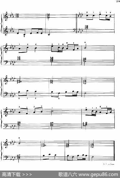 110首中国民歌钢琴小曲集：采茶灯|郏国庆编曲
