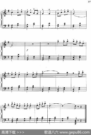 110首中国民歌钢琴小曲集：傍晚的牧场|郏国庆编曲