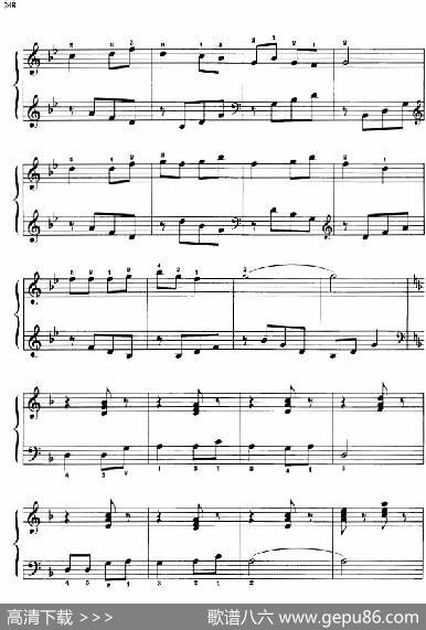 110首中国民歌钢琴小曲集：水流千条归大海|郏国庆编曲