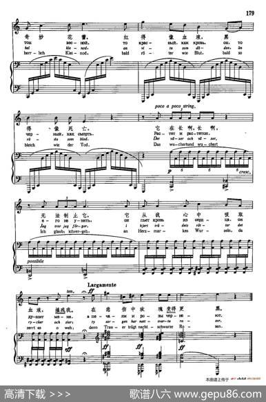 声乐教学曲库5-40黑色的玫瑰（正谱） - 约瑟夫松|拉格祖诺夫