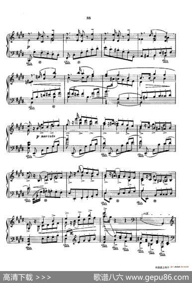 53首以肖邦练习曲为素材而作的练习曲（No.34）|里奥鲍尔德·戈多夫斯基