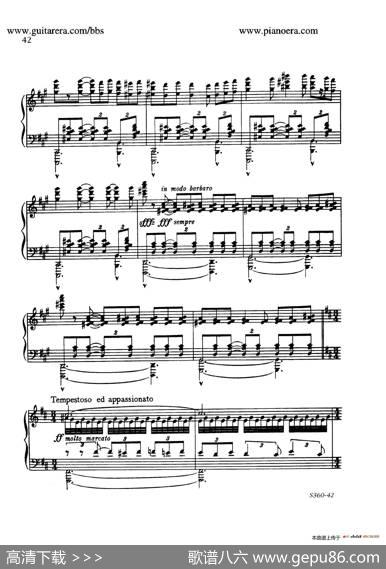 FourthPianoSonataS.360（第四钢琴奏鸣曲）|里奥·奥恩斯坦(LeoOrnstein）