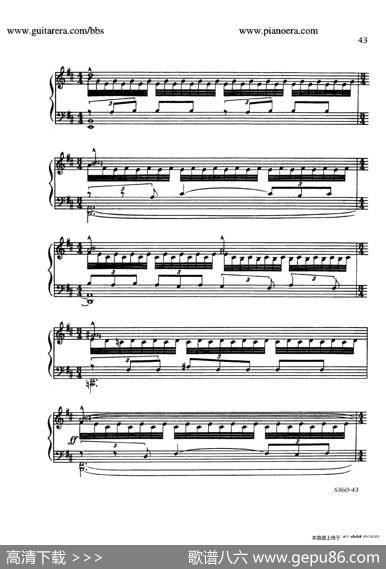 FourthPianoSonataS.360（第四钢琴奏鸣曲）|里奥·奥恩斯坦(LeoOrnstein）