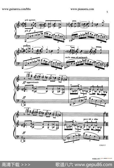 FourthPianoSonataS.360（第四钢琴奏鸣曲）|里奥·奥恩斯坦(LeoOrnstein）