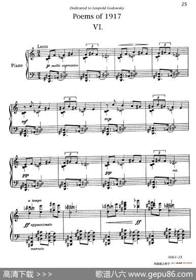 Poemsof1917Op.41（1917之诗6.战壕挽歌）|里奥·奥恩斯坦(LeoOrnstein）