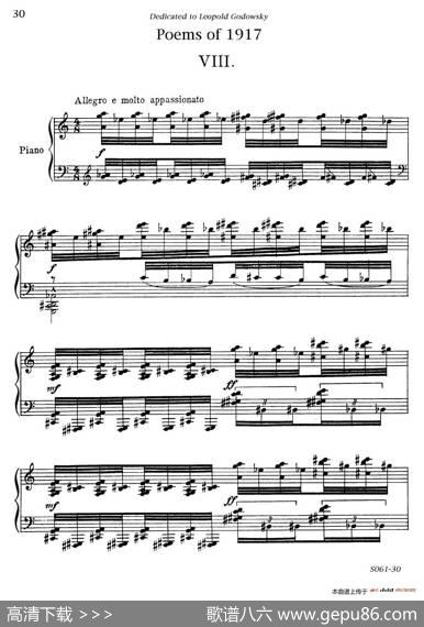 Poemsof1917Op.41（1917之诗8.战争）|里奥·奥恩斯坦(LeoOrnstein）