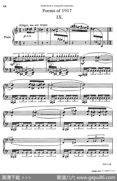 Poemsof1917Op.41（1917之诗9.军中祷告）|里奥·奥恩斯坦(LeoOrnstein）