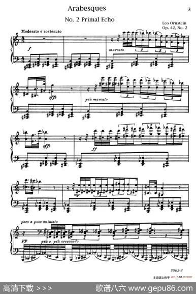 ArabesquesOp.42（阿拉伯风格曲2.原始的回声）|里奥·奥恩斯坦(LeoOrnstein）