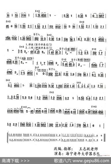 拔根芦柴花|王志跃改编