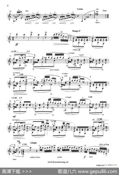 RumoresDeLaCaleta(No.6aus'RecuerdosdeViaje'op.71)（古典吉他）|​伊萨克·阿尔贝尼斯