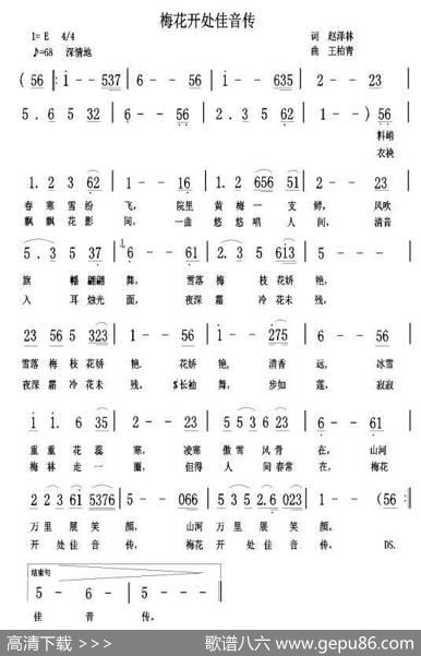 梅花开处佳音传 - 赵泽林|王柏清