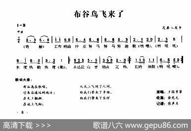 布谷鸟飞来了|羌族民歌