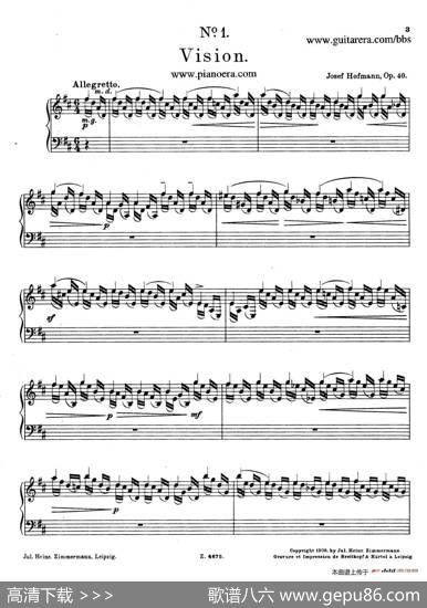CharakterskizzenOp.40(个性素描1.幻影Vision)|约瑟夫·卡西马·霍夫曼(JosefCasimirHofmann)