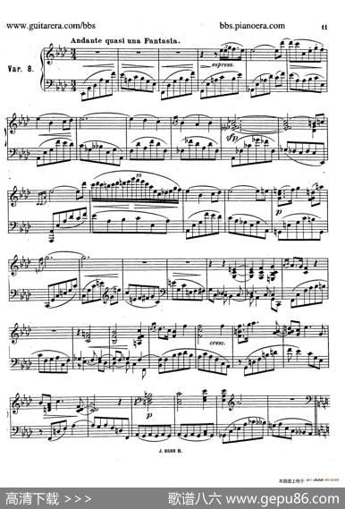 ThemewithVariationsandFugueinFMajorOp.14（F大调主题变奏与赋格）|约瑟夫·卡西马·霍夫曼(JosefCasimirHofmann）