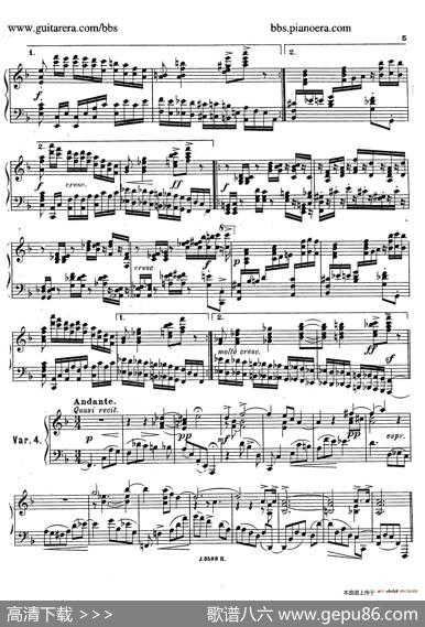ThemewithVariationsandFugueinFMajorOp.14（F大调主题变奏与赋格）|约瑟夫·卡西马·霍夫曼(JosefCasimirHofmann）