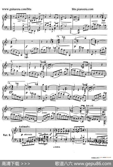 ThemewithVariationsandFugueinFMajorOp.14（F大调主题变奏与赋格）|约瑟夫·卡西马·霍夫曼(JosefCasimirHofmann）