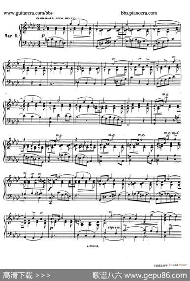 ThemewithVariationsandFugueinFMajorOp.14（F大调主题变奏与赋格）|约瑟夫·卡西马·霍夫曼(JosefCasimirHofmann）