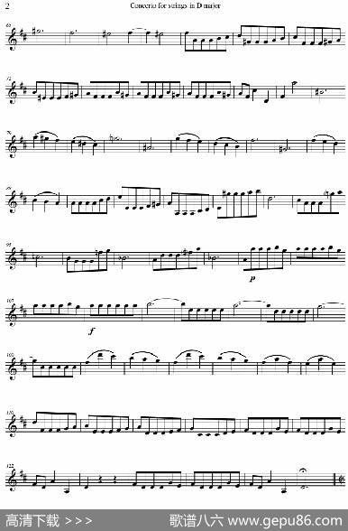 ConcertoforstringsinDMajor（RV121、ViolinⅠ分谱）|AntonioVivaldi