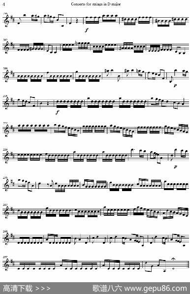 ConcertoforstringsinDMajor（RV121、ViolinⅠ分谱）|AntonioVivaldi