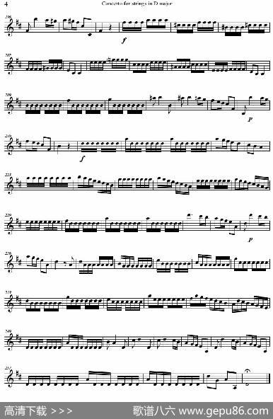 ConcertoforstringsinDMajor（RV121、ViolinⅡ分谱）|AntonioVivaldi