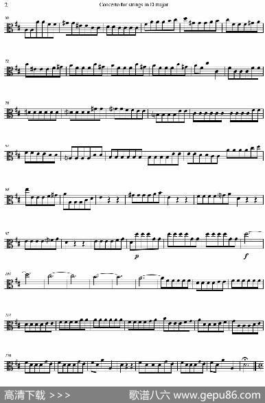 ConcertoforstringsinDMajor（RV121、Viola分谱）|AntonioVivaldi