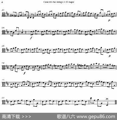 ConcertoforstringsinDMajor（RV121、Viola分谱）|AntonioVivaldi