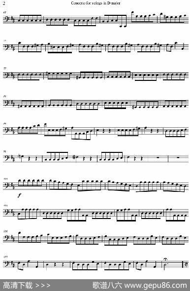 ConcertoforstringsinDMajor（RV121、Cello分谱）|AntonioVivaldi