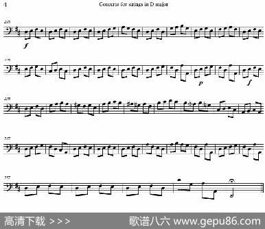 ConcertoforstringsinDMajor（RV121、Cello分谱）|AntonioVivaldi