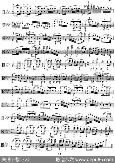 克莱采尔《中提琴练习曲40首》（ETUDE33-35）