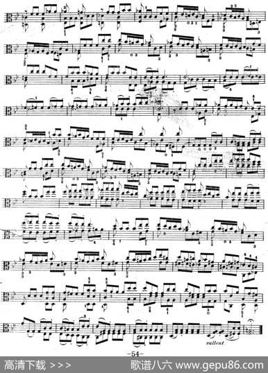 克莱采尔《中提琴练习曲40首》（ETUDE39-40）