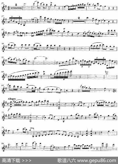 Mozart《StringQuartetNo.1inGMajor,K.80》（ViolinⅠ分谱）