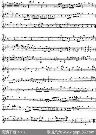 Mozart《StringQuartetNo.1inGMajor,K.80》（ViolinⅠ分谱）