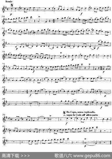 Mozart《StringQuartetNo.1inGMajor,K.80》（ViolinⅠ分谱）