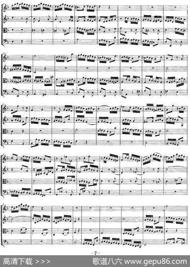 Mozart《QuartetNo.8inFMajor,K.168》（总谱）