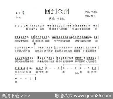 回到金州 - 韦言江|城子