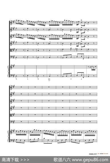 TheCembaloSoiofrontheOvertureinAMajor（总谱）|Babell