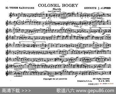 ColonelBogey（分谱合集）|K·J·Alford