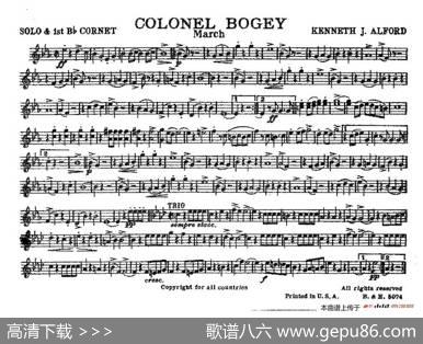 ColonelBogey（分谱合集）|K·J·Alford