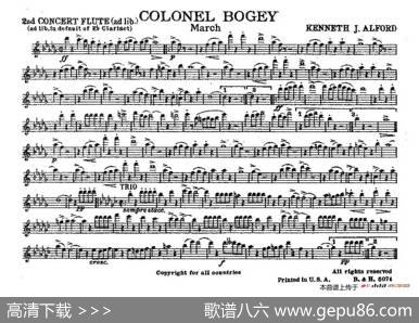 ColonelBogey（分谱合集）|K·J·Alford